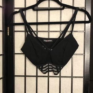 🖤Black crop top from fashion nova